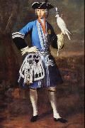 Peter Jakob Horemans Portrait of Clemens August as Falconer oil painting artist